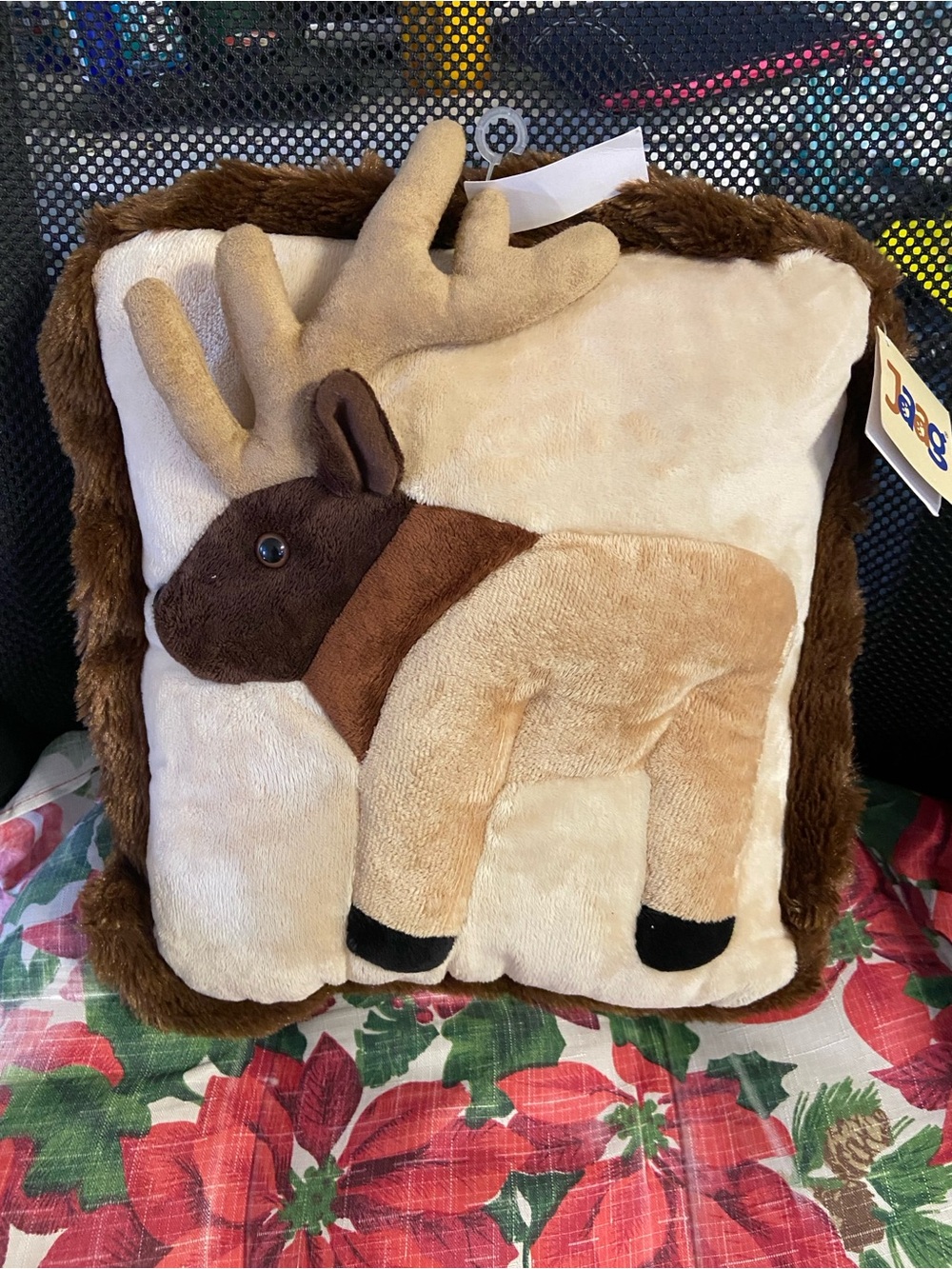 JAAG 3D MOOSE  Plush Throw Pillow